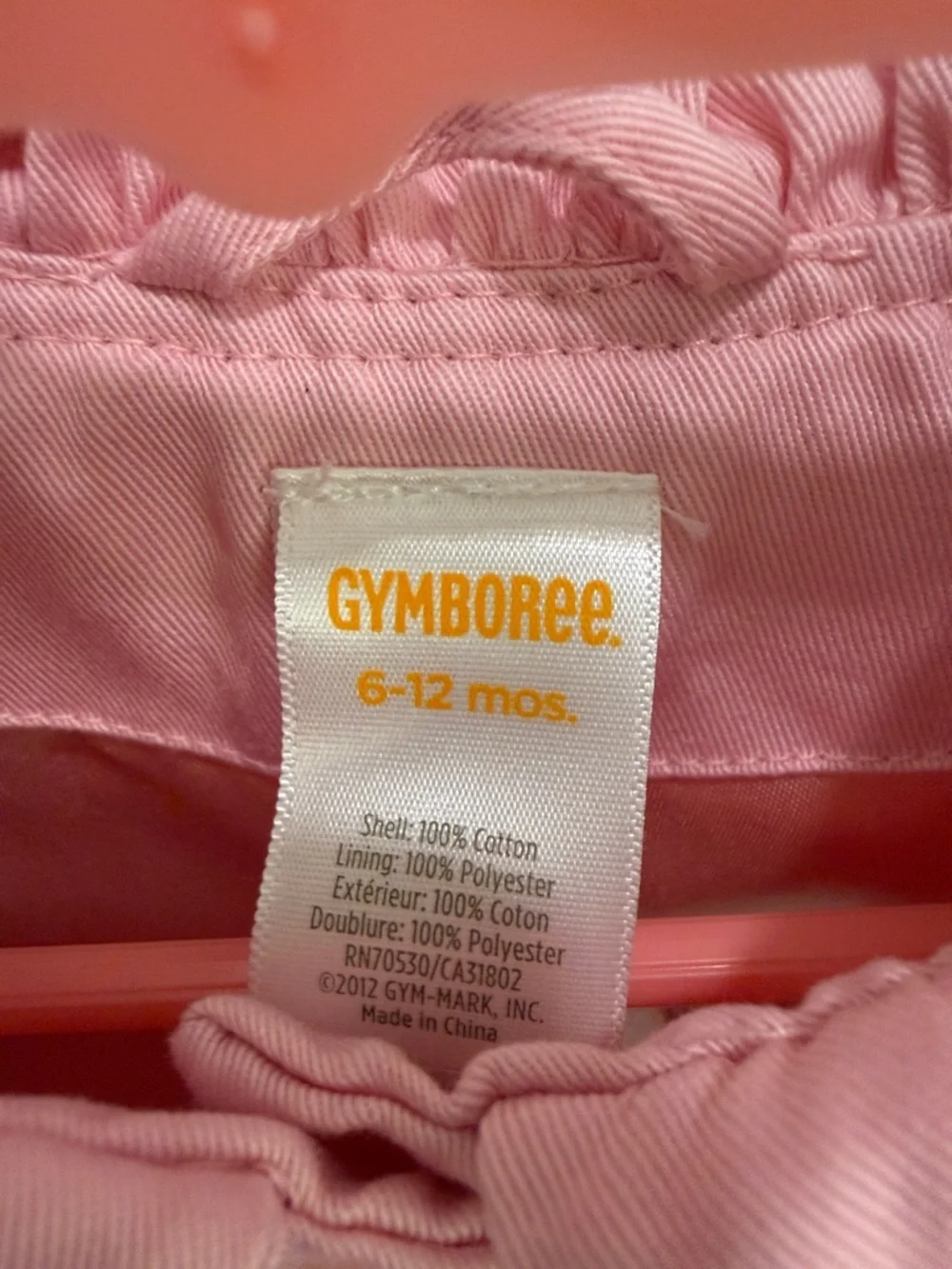 Gymboree Pink Peter Pan Collar Pea Coat